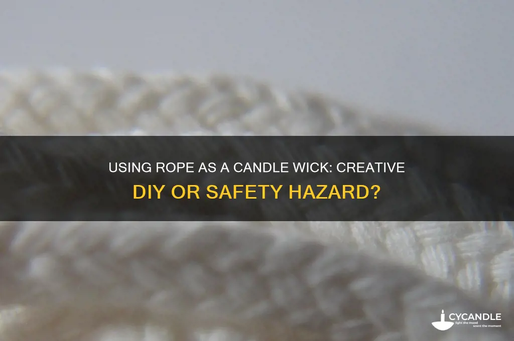 can you use rope as a candle wick