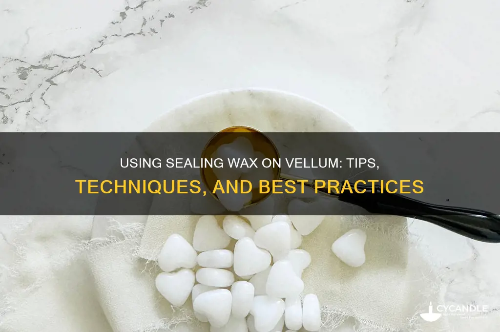 can you use sealing wax on vellum