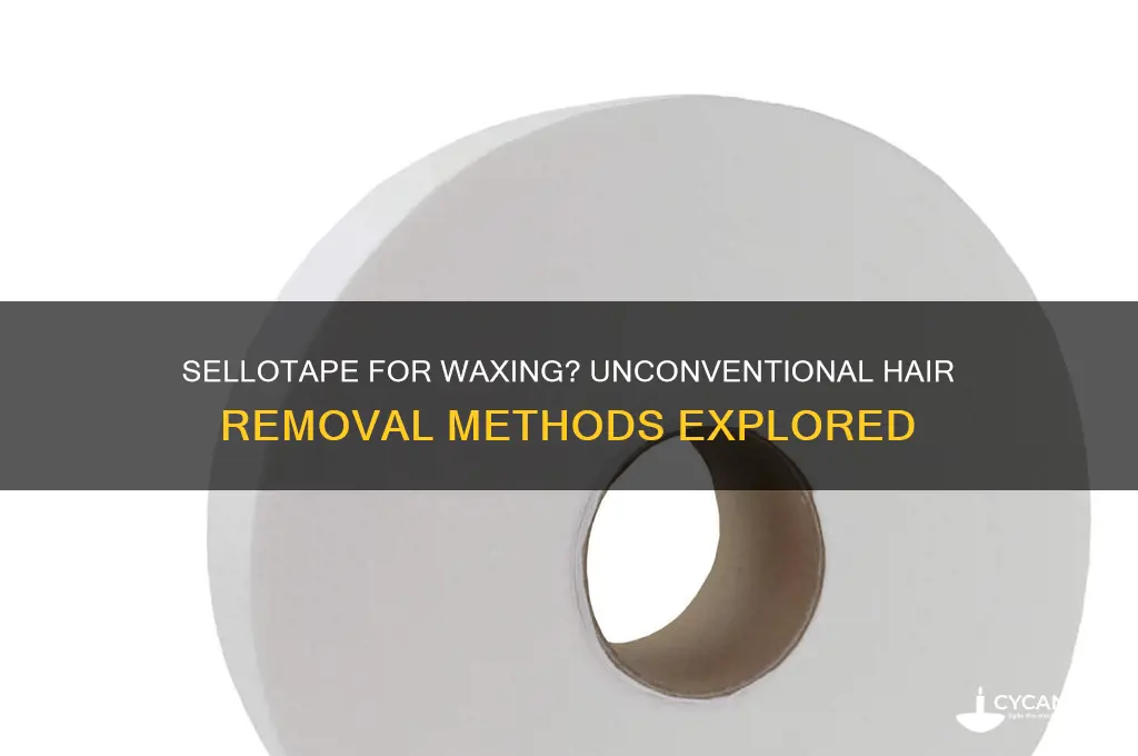can you use sellotape to wax