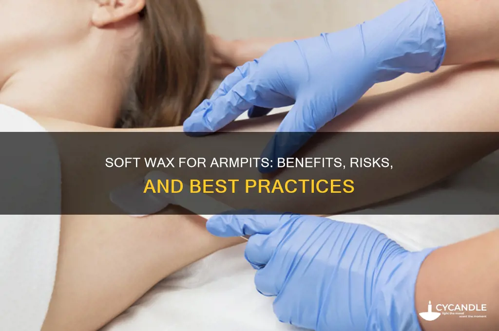 can you use soft wax on armpits