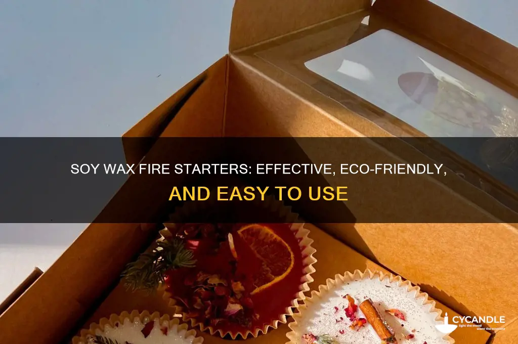 can you use soy wax for fire starters