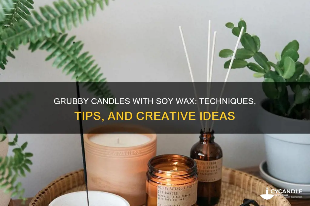 can you use soy wax to make grubby candles