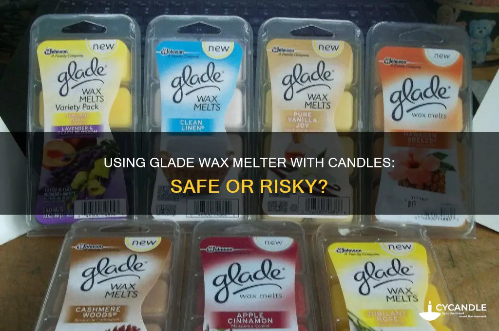 can you use the glade wax melter with candles