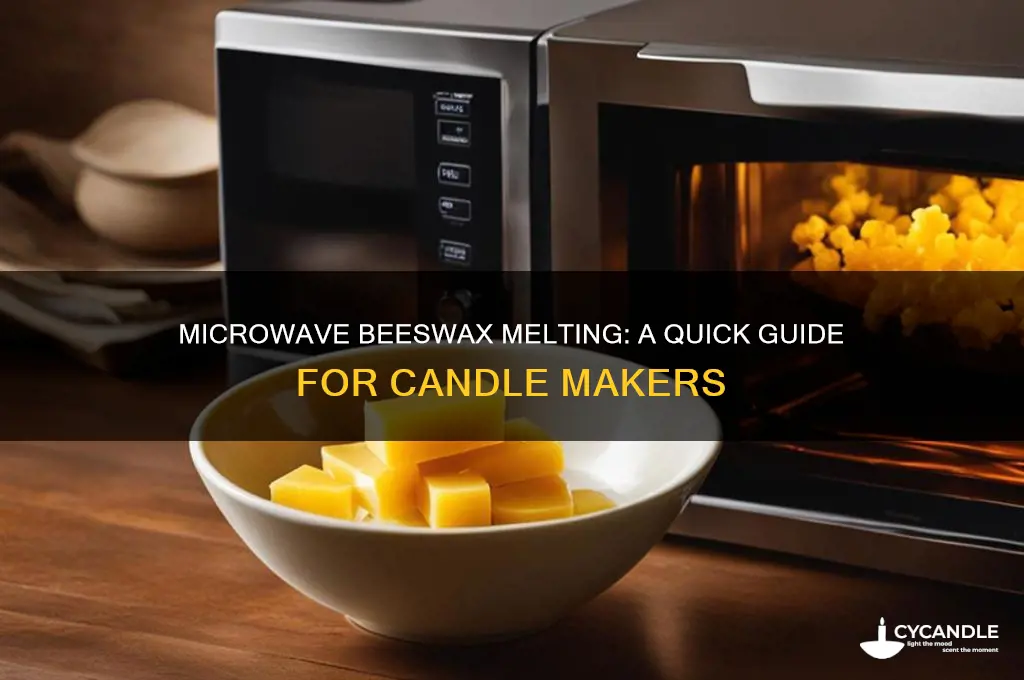 can you use the microwave to melt beeswax for candles