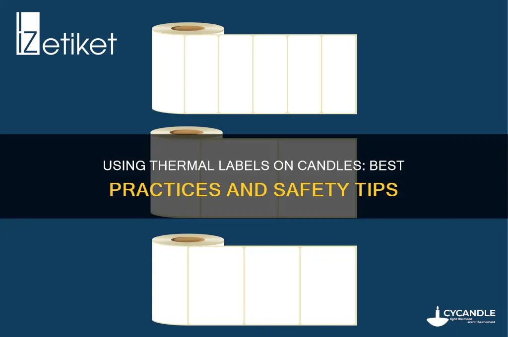 can you use thermal labels on candles