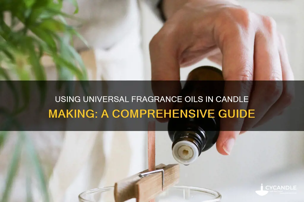 can you use universal fragrance oil for candle making