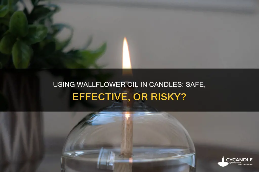 can you use wallflower oil in a candle
