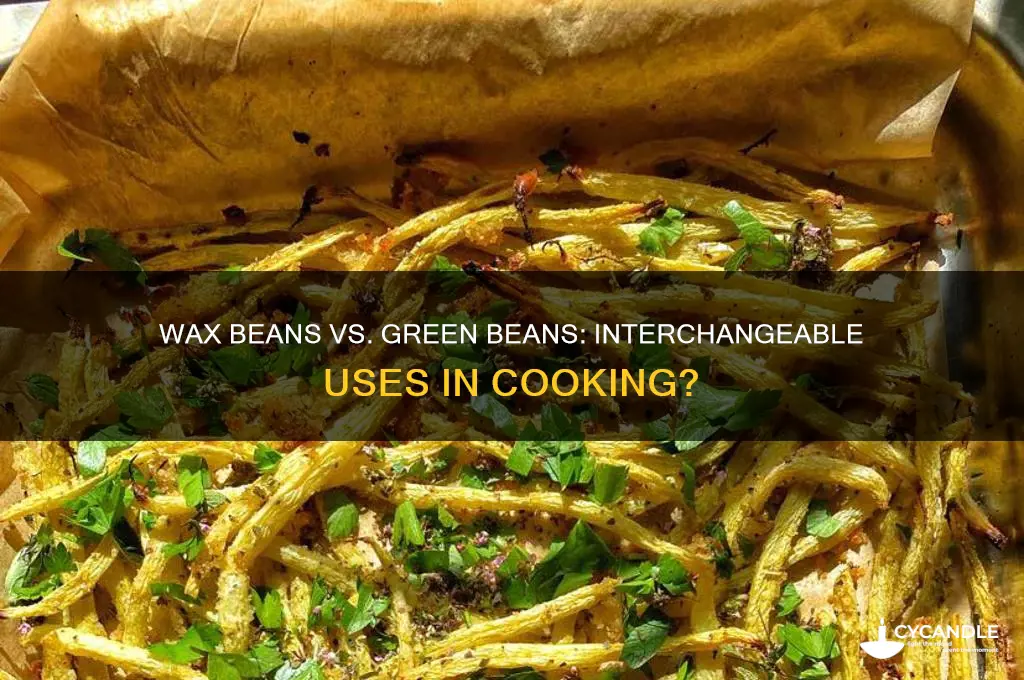 can you use wax beans and green beans