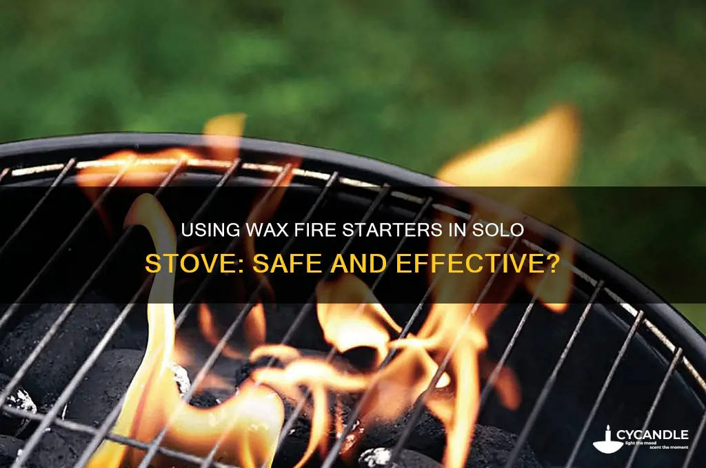 can you use wax fire starters in solo stove