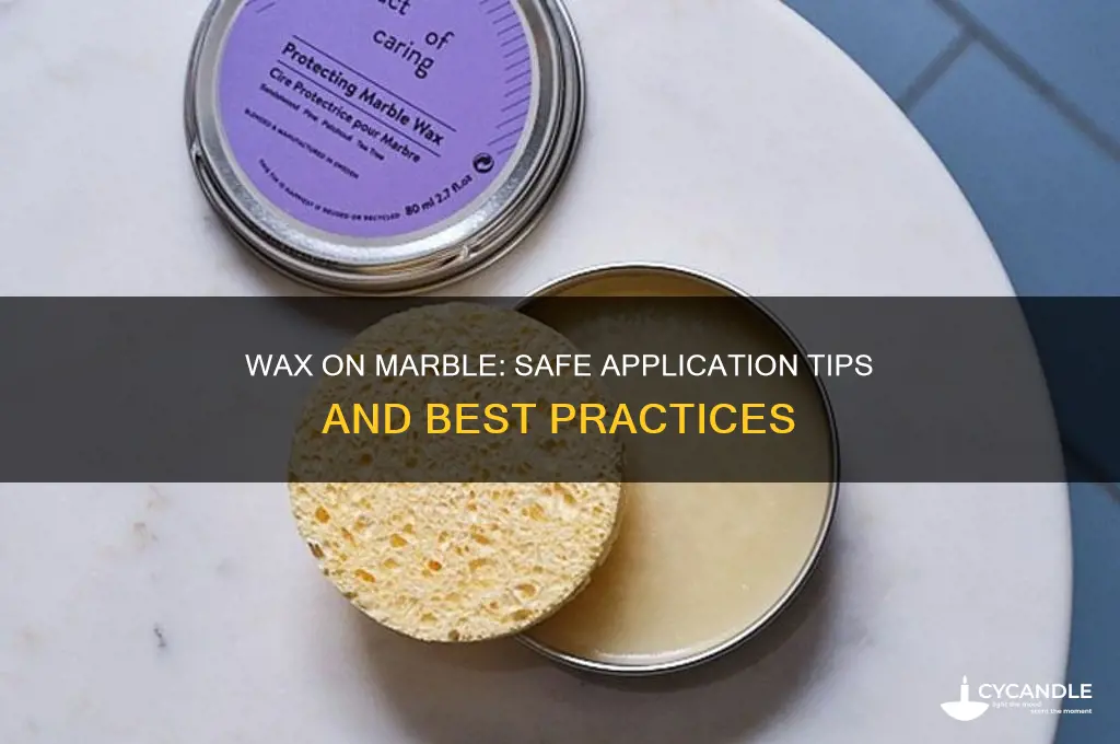 can you use wax on marble