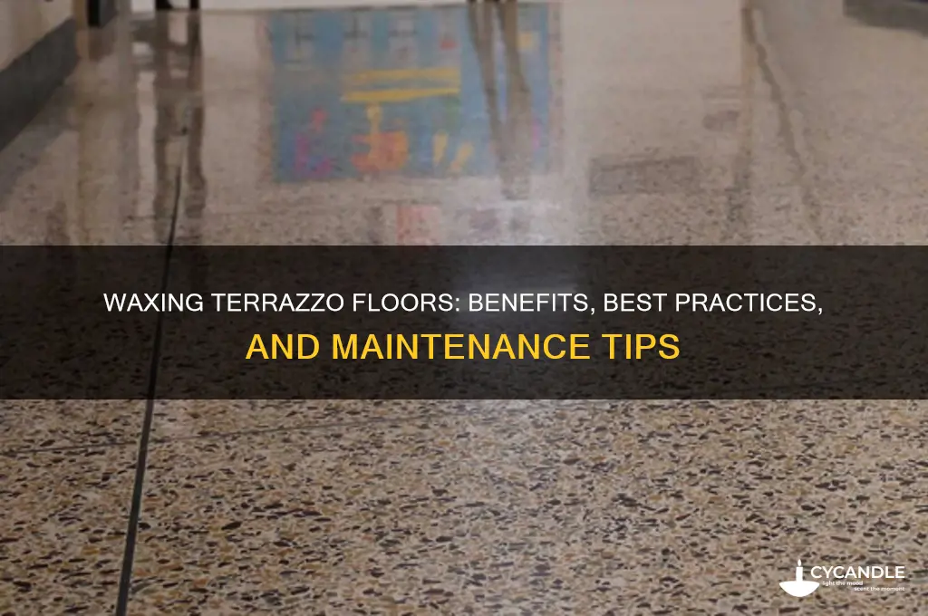 can you use wax on terrazzo floors