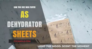Using Wax Paper as Dehydrator Sheets: A Practical Alternative?