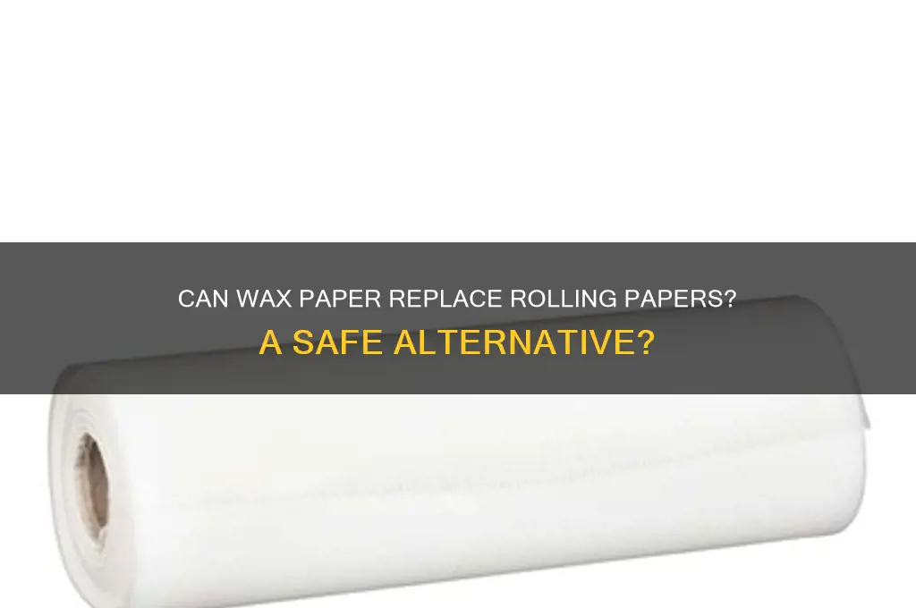 can you use wax paper as rolling paper