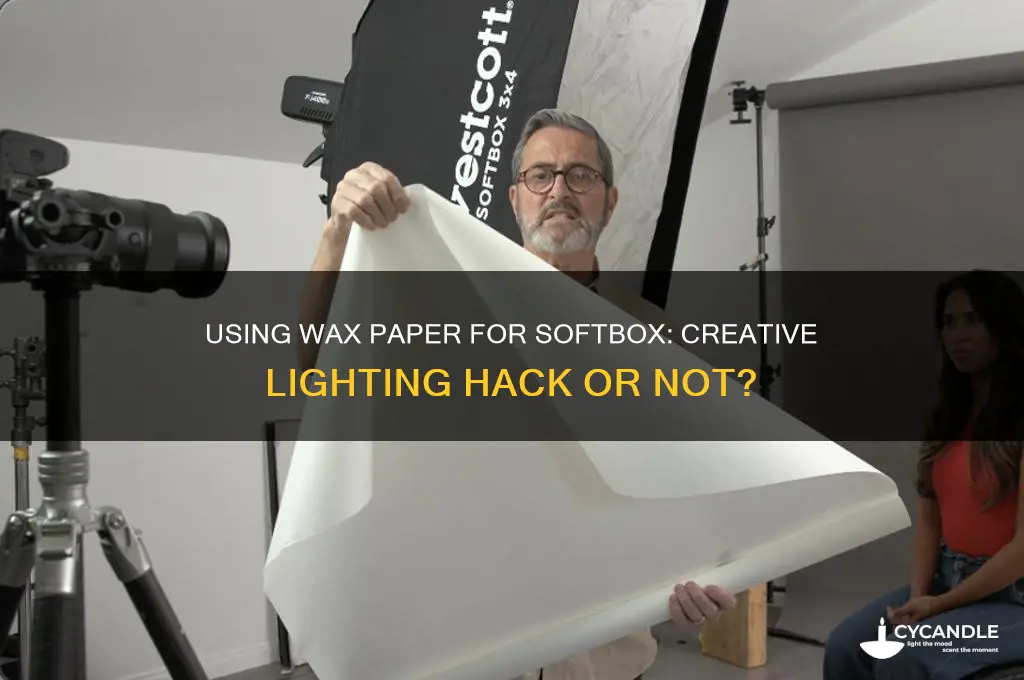 can you use wax paper for a softbox