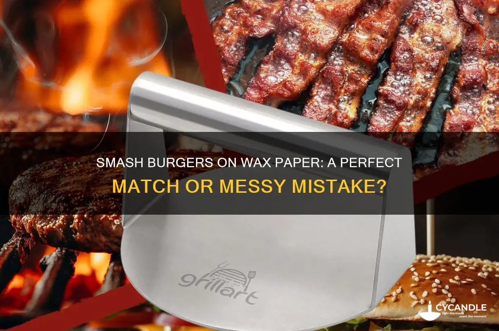 can you use wax paper for smash burgers