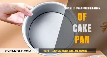 Wax Paper in Cake Pans: A Baking Hack or Mistake?