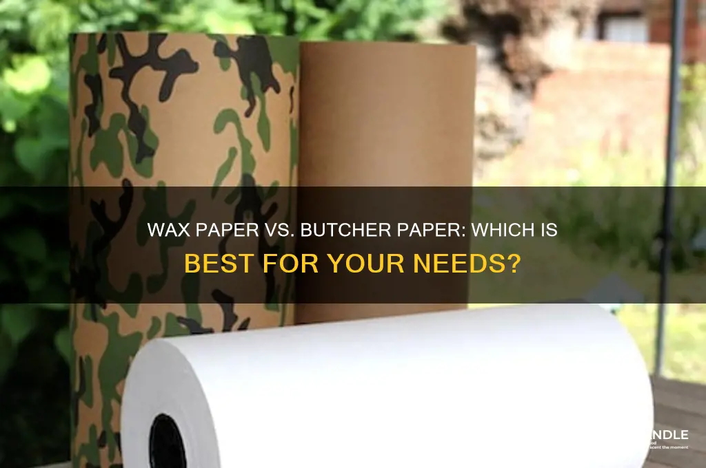 can you use wax paper instead of butcher paper