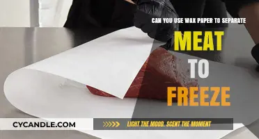 Wax Paper for Freezing Meat: A Safe Separation Method?