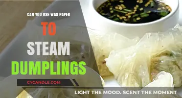 Steaming Dumplings with Wax Paper: A Safe and Effective Method?