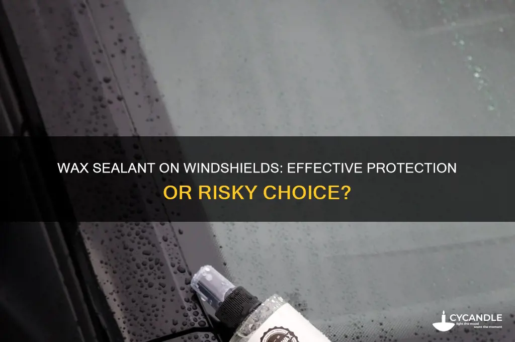 can you use wax sealant on a windshield