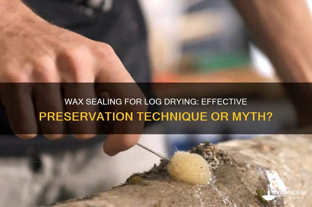 can you use wax to seal logs for drying