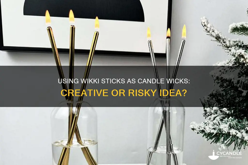 can you use wikki sticks for candle wicks