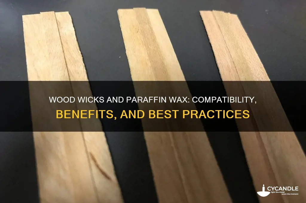 can you use wood wicks with paraffin wax