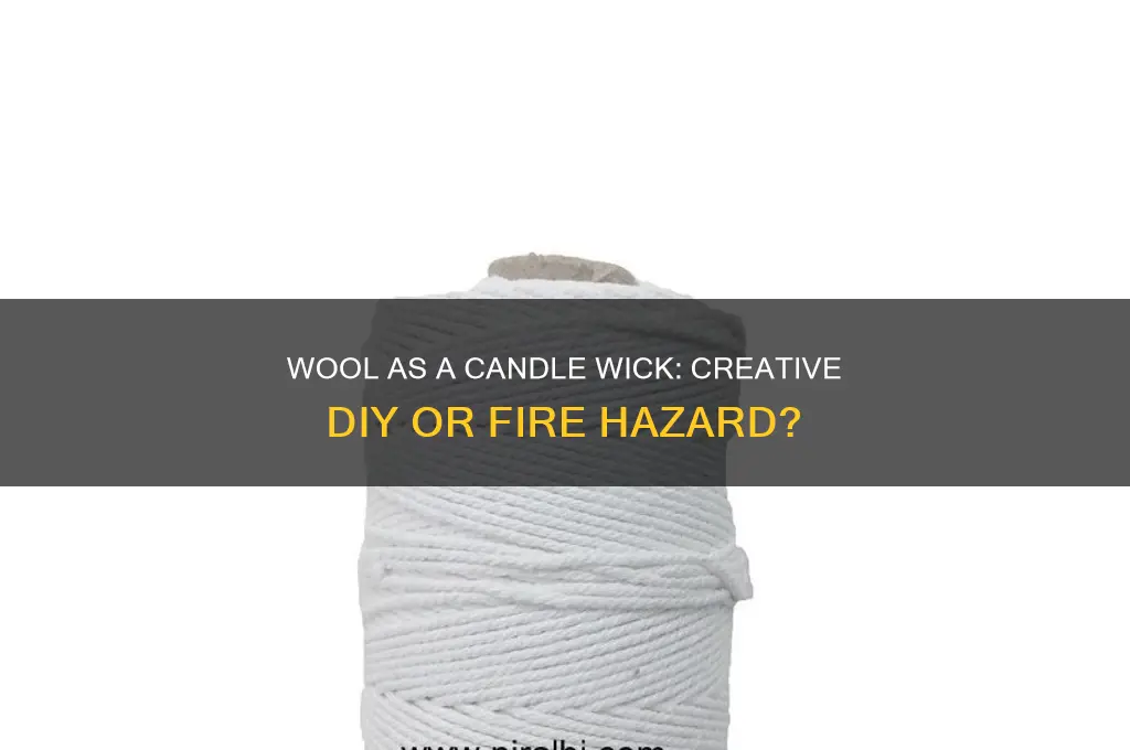 can you use wool as a candle wick