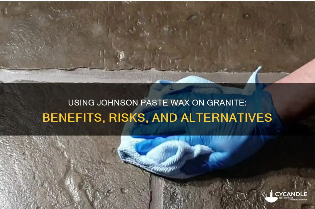 can you used jonhson patse wax on garinte