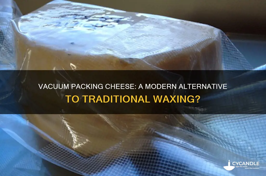 can you vacuum pack cheese instead of waxing