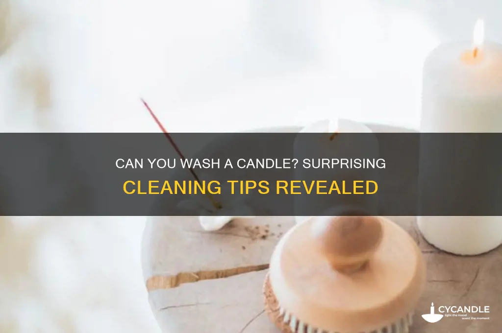 can you wash a candle