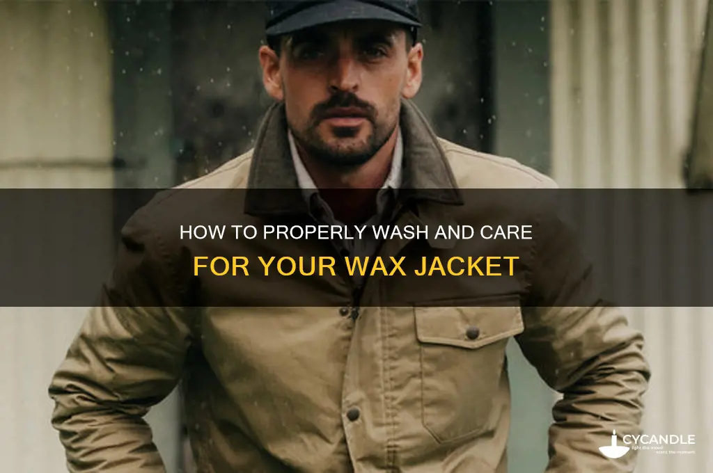 can you wash a wax jacket