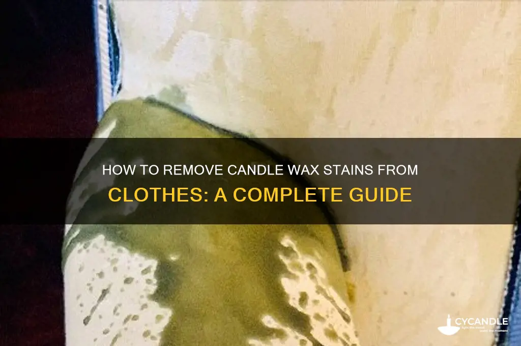 can you wash candle wax out of clothes