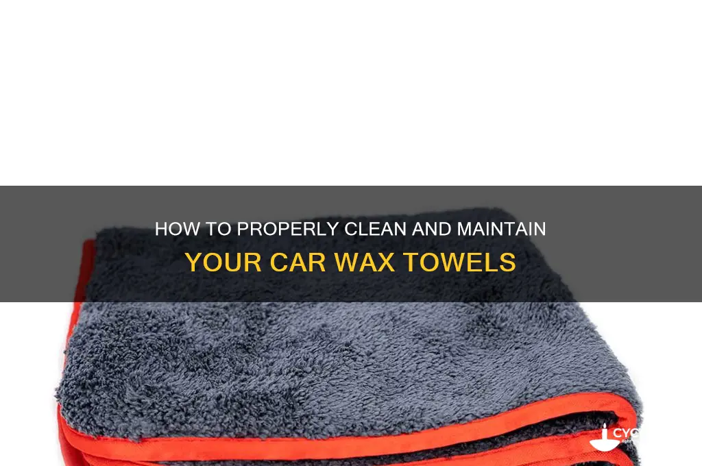 can you wash car wax towels