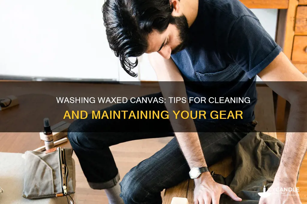 can you wash waxed canvas