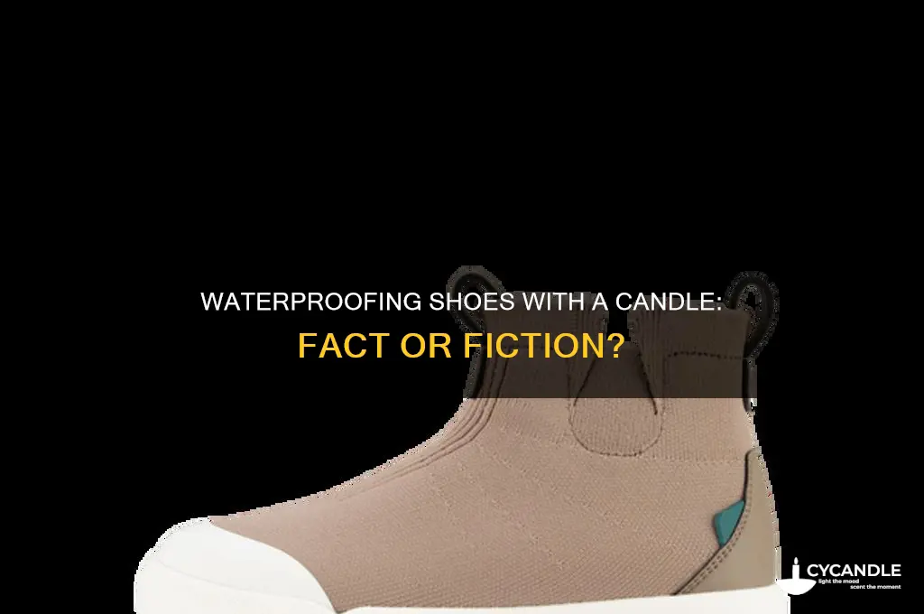 can you waterproof shoes with a candle