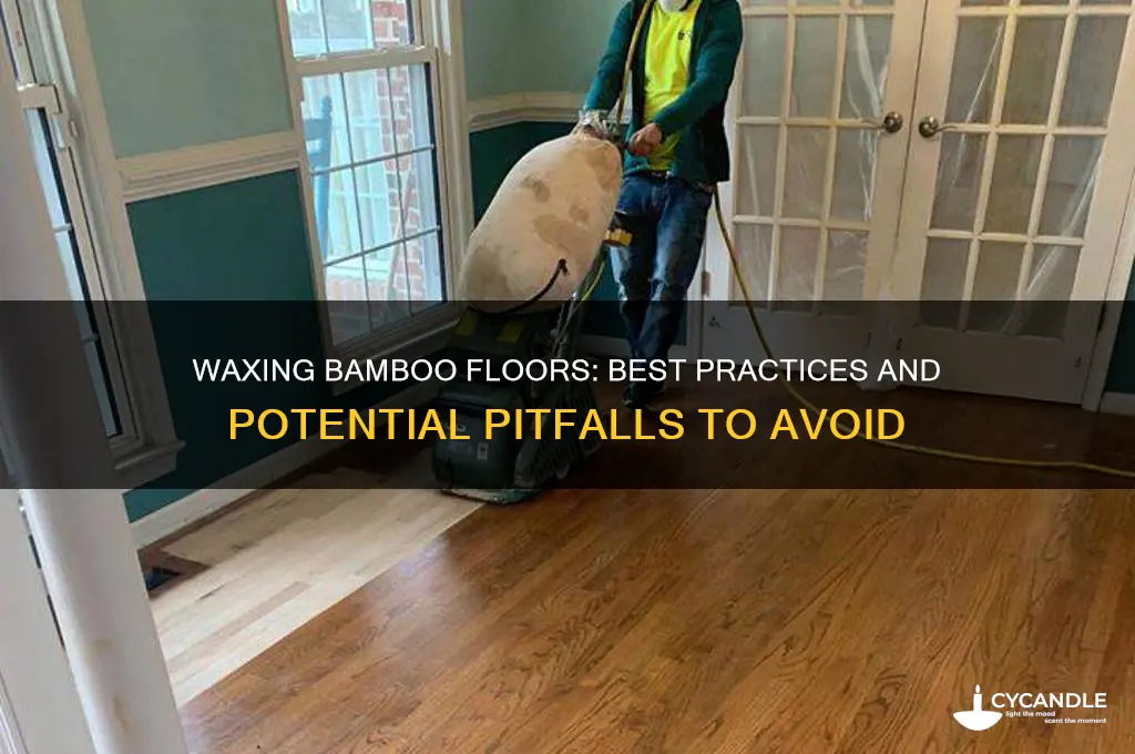 can you wax a bamboo floor
