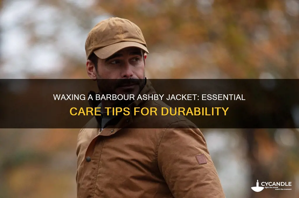 can you wax a barbour ashby jacket