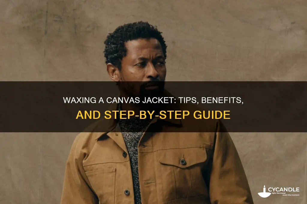 can you wax a canvas jacket