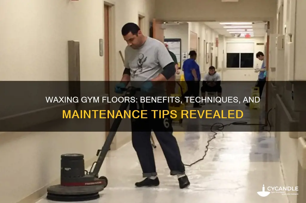 can you wax a gym floor