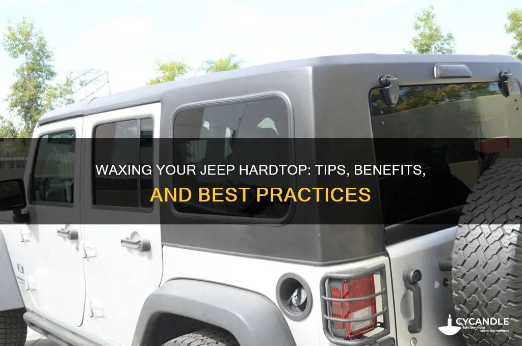 can you wax a jeep hardtop