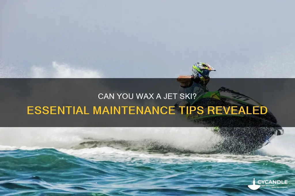 can you wax a jet ski