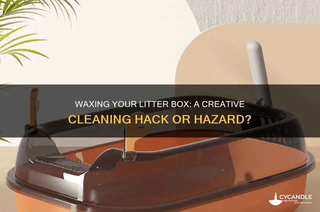 can you wax a litter box