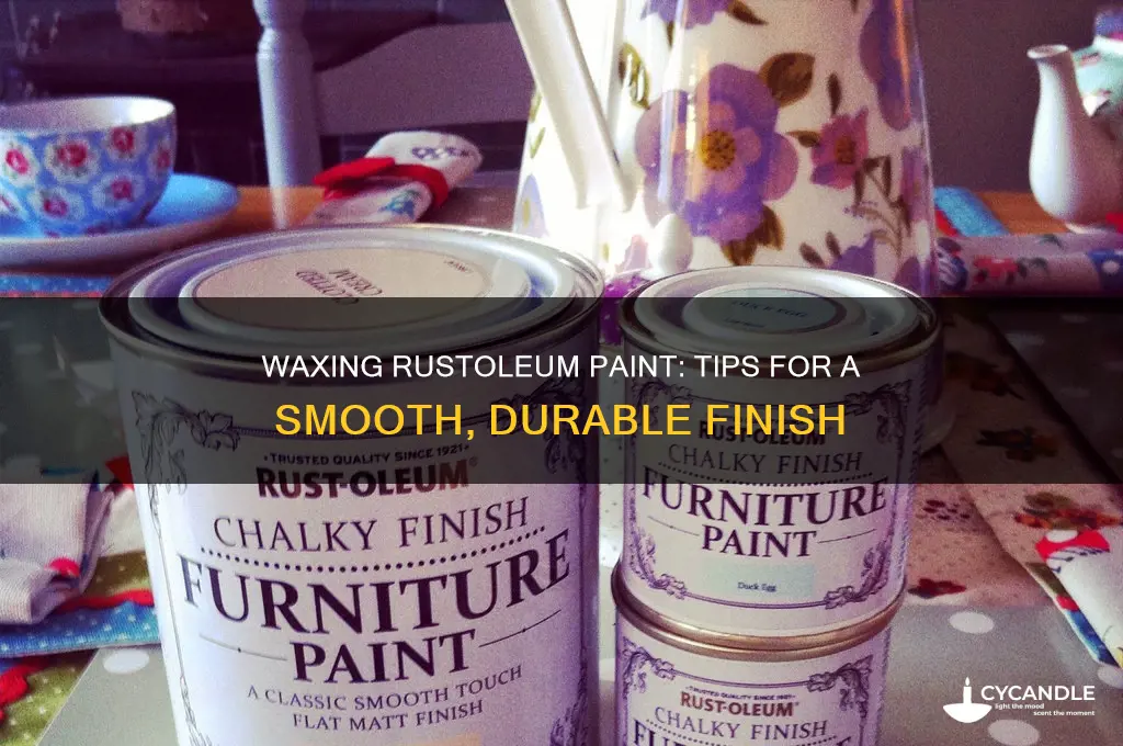 can you wax a rustoleum paint job