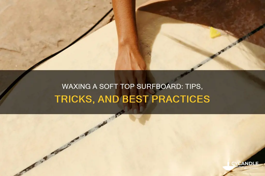 can you wax a soft top surfboard