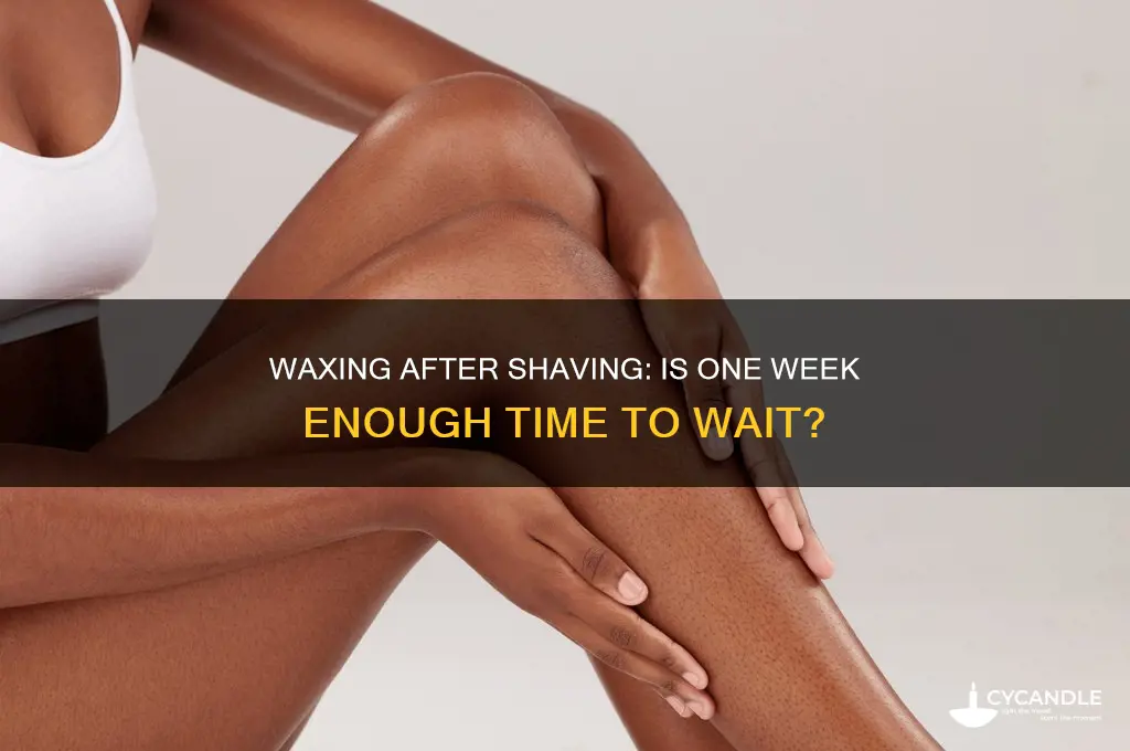 can you wax a week after shaving