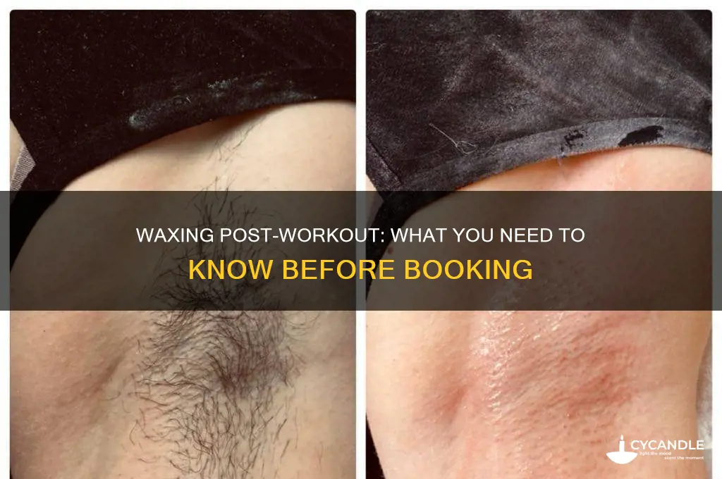 can you wax after exercise