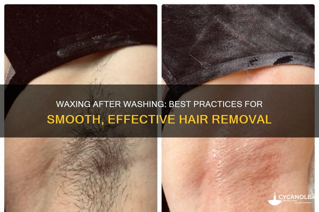 can you wax after wash