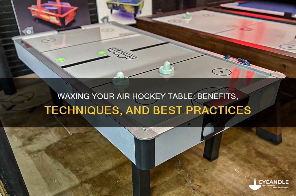 can you wax air hockey table