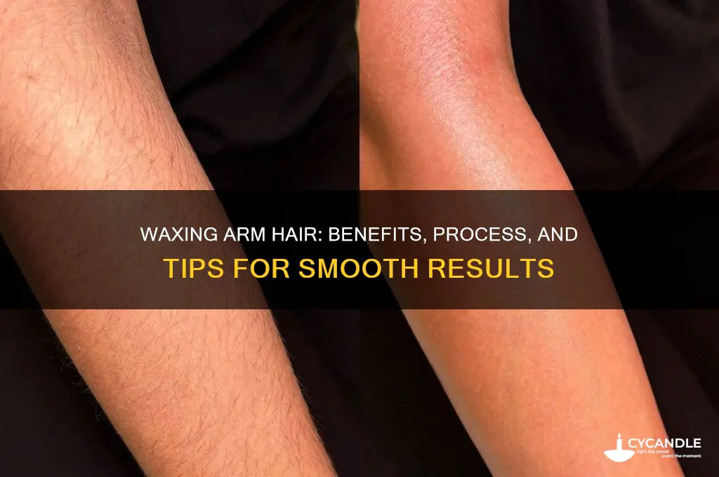 can you wax arm hair